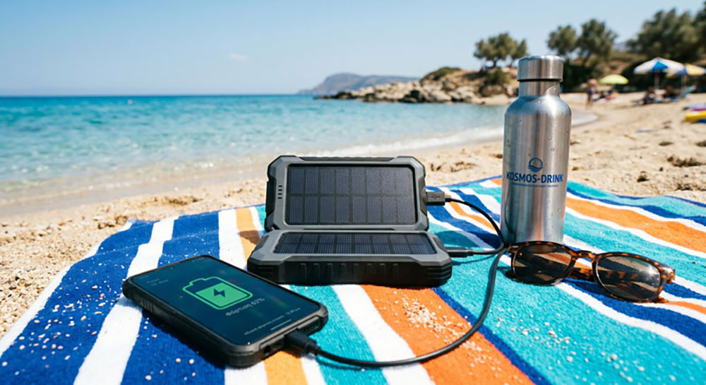 7 Gadgets παραλίας και αξεσουάρ που Αξίζουν κάθε Ευρώ 7 Ηλιακός φορτιστής 1