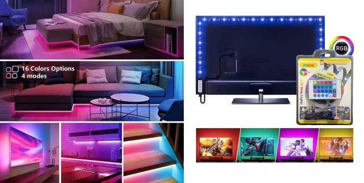 4€ για μία Αδιάβροχη Ταινία LED RGB USB 2m Andowl με Τηλεχειριστήριο